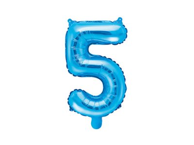 Folieballong blå 35 cm - Nr 5