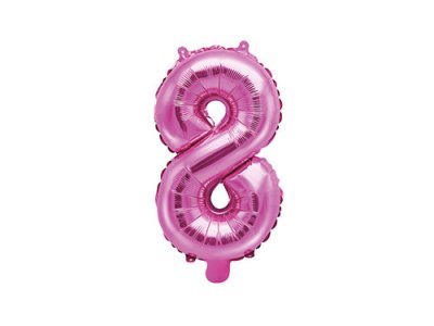 Folieballong rosa 35 cm - Nr 8
