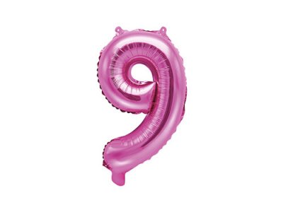 Folieballong rosa 35 cm - Nr 9