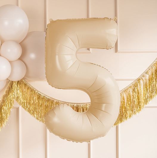 Folieballong beige 5