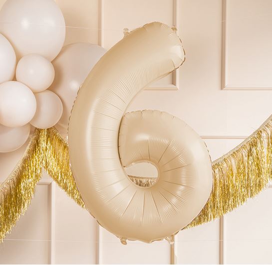 Folieballong beige 6