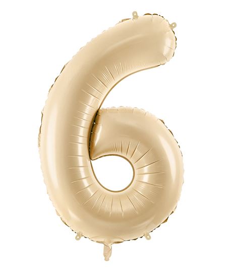 Folieballong beige 6