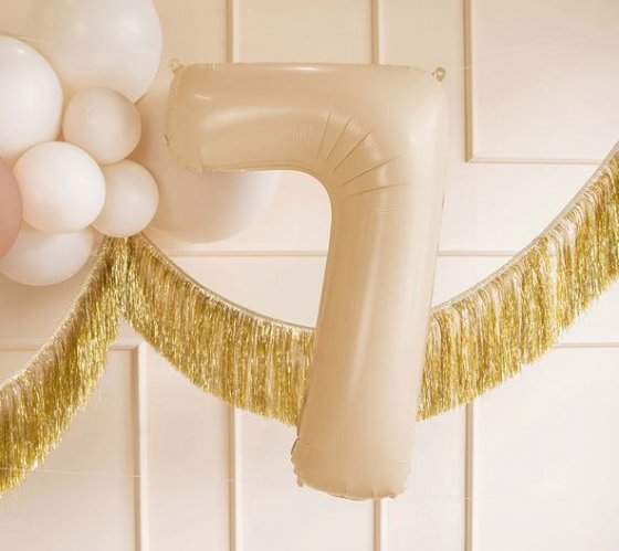 Folieballong beige 7