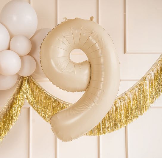 Folieballong beige 9