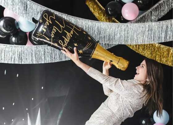 Folieballong Happy New Year