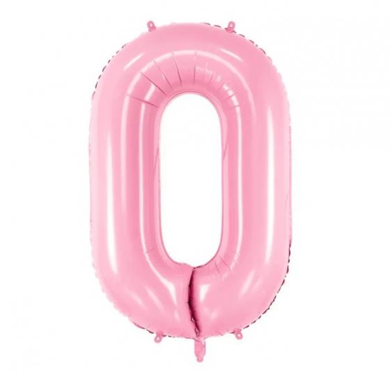 Sifferballong rosa 0