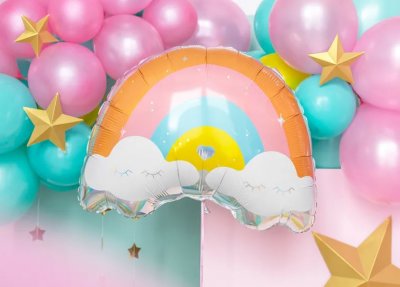 Folieballong regnbåge