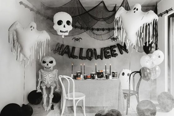 Folieballong spöke med fransar