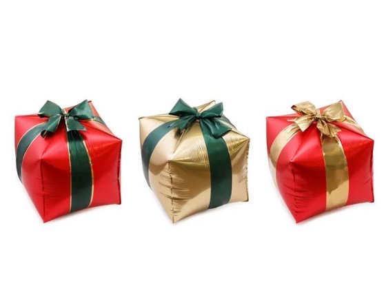 Folieballong Julklappar 3-pack