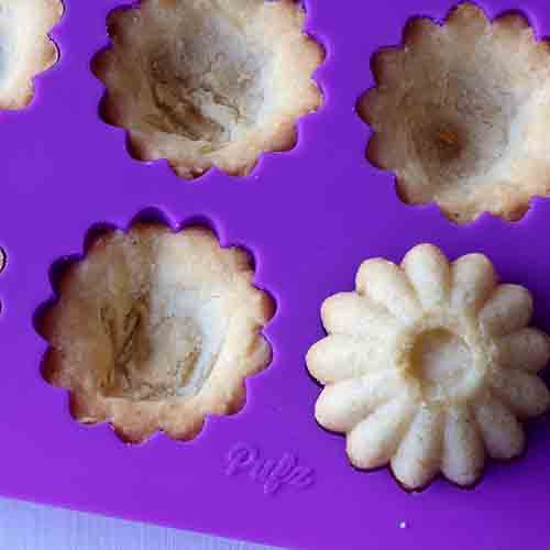 Silikonform för småkakor