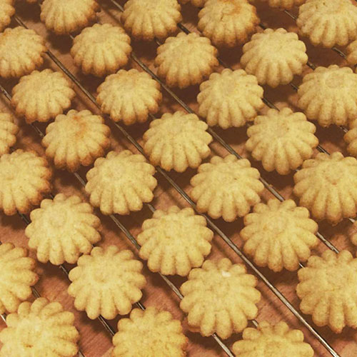 Silikonform för småkakor