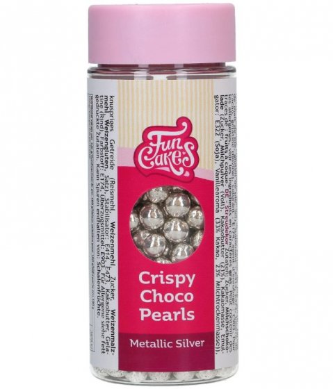 FunCakes Strössel Chokladkulor Metallic Silver