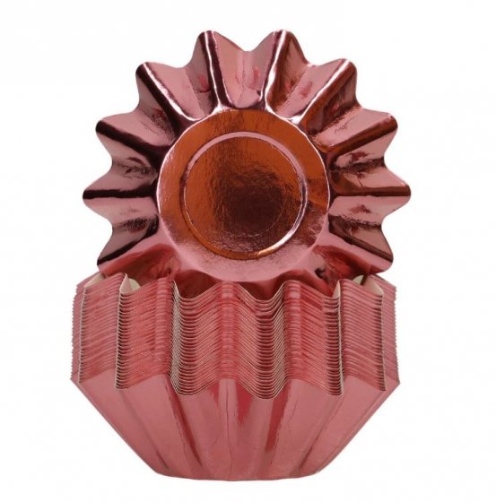 Muffinsformar Metallic rose gold
