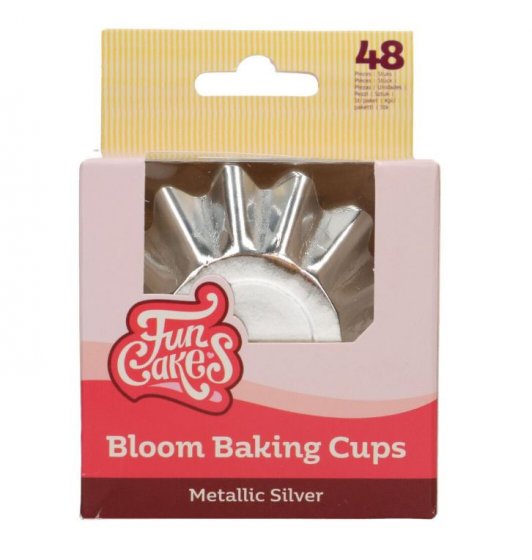 Muffinsformar Metallic silver