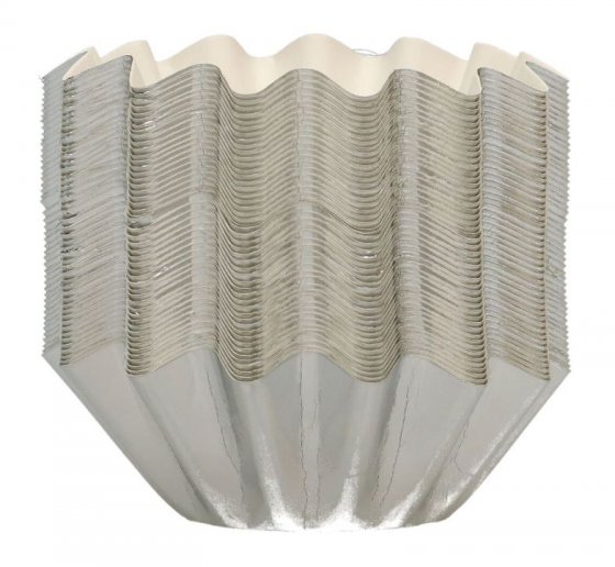 Muffinsformar Metallic silver