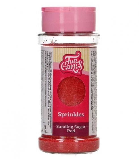 Sanding sugar red