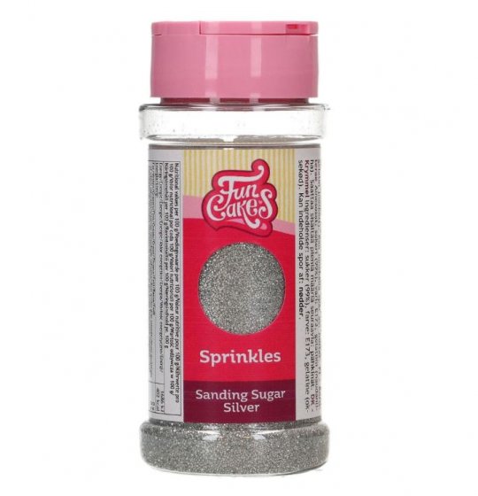 Sanding sugar silver