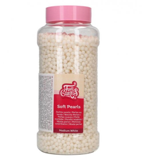 FunCakes Strössel Soft Pearls Vit 600 g
