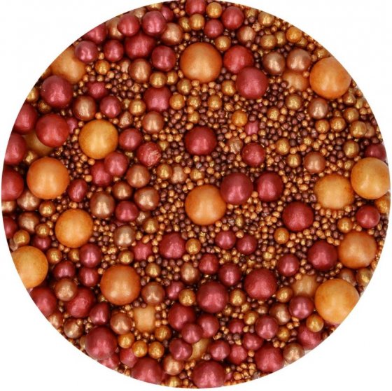 FunCakes Koristeet Soft Pearls Golden Passion