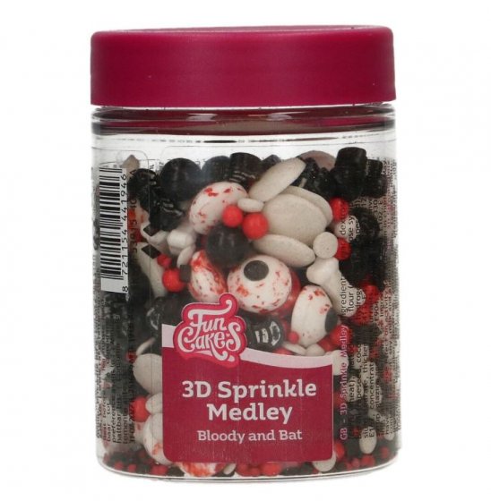 FunCakes 3D Sprinkle Medley Bloody and Bat