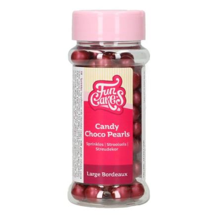 Strössel chokladkulor bordeaux