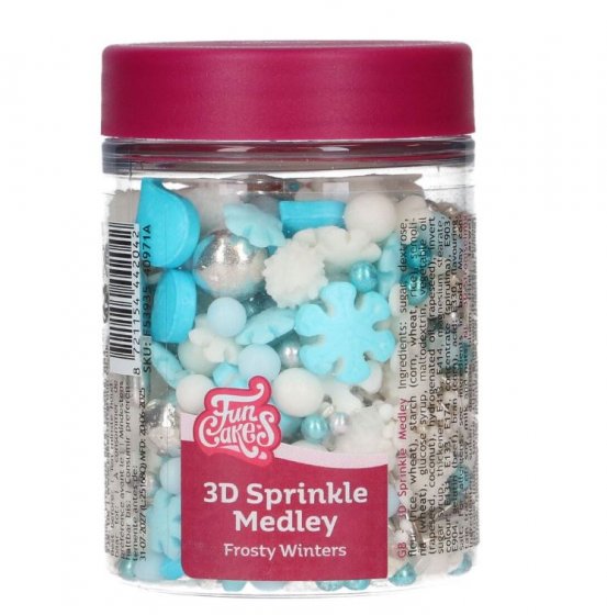 FunCakes 3D Sprinkle Medley Frosty Winters 70 g