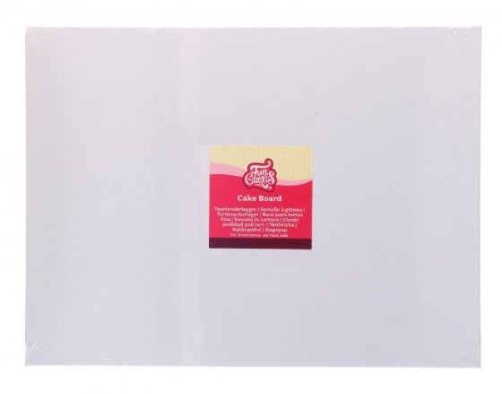 FunCakes Cake Board Oblong White 40x30cm