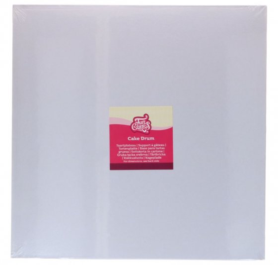 FunCakes Cake Drum Square White 40cm