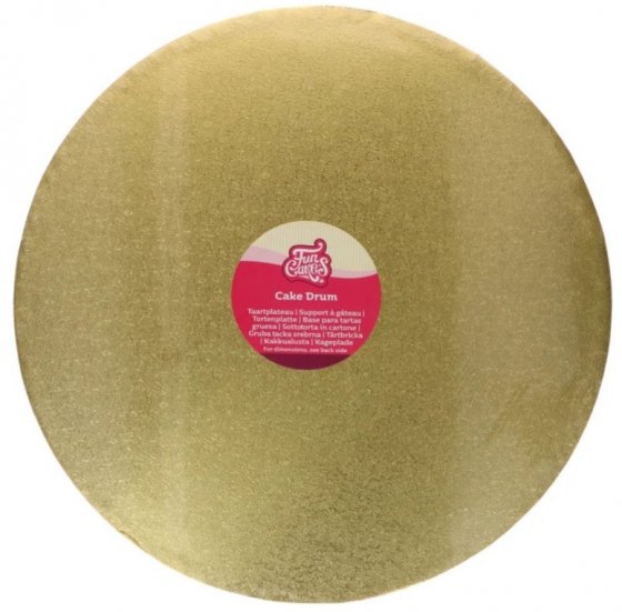 FunCakes Cake Drum Round Gold Ø40cm