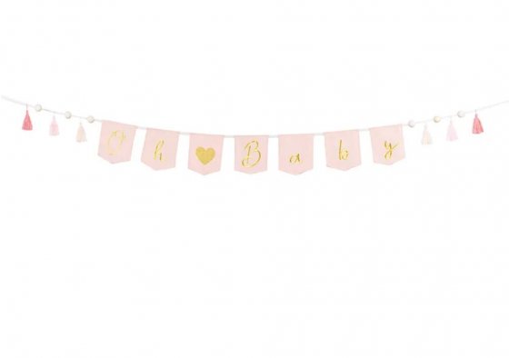 Banner baby ljusrosa