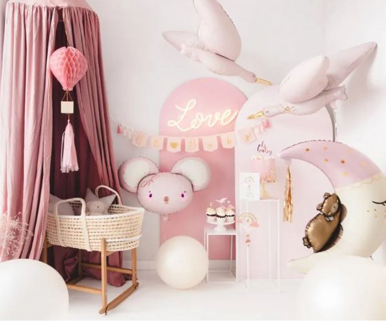 Banner baby ljusrosa