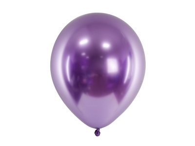 Glansiga ballonger i latex violet 30 cm