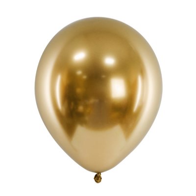 50 st Glossy Balloons - guld