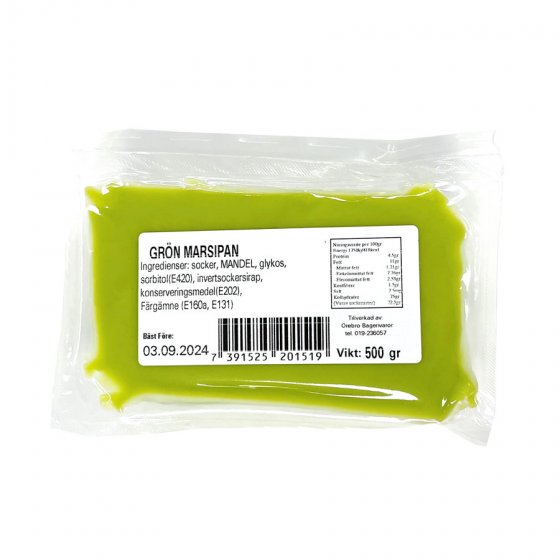 Marsipan ljusgrön 500 g