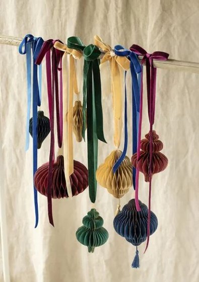 Sammetsband Mörkgrön 25 mm/10 m