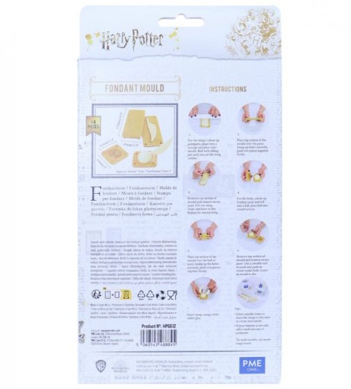 Fondant mould golden snitch