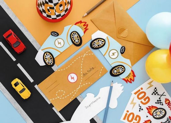 Inbjudningskort bilar