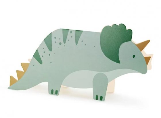 Inbjudningskort triceratops