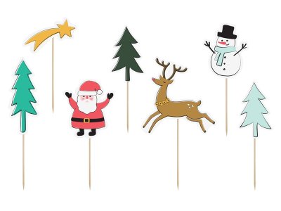 Cupcake Toppers Merry Xmas