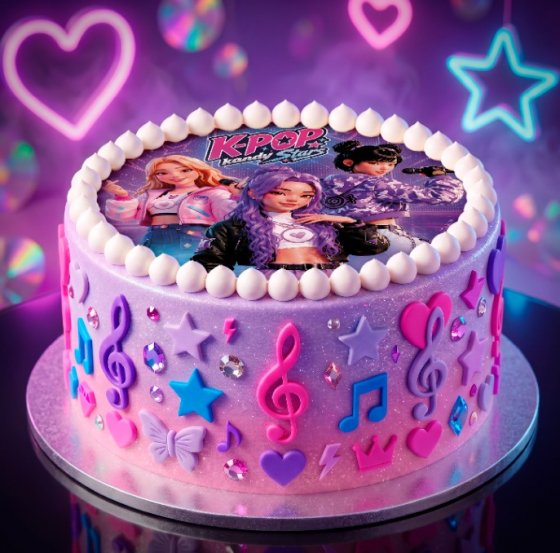 Kakkukuva K-pop Kandy Stars 20 cm nro 1