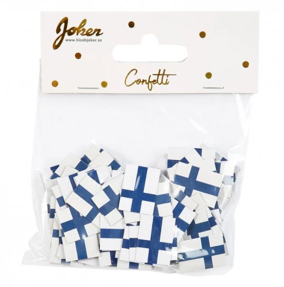 konfetti finska flaggan