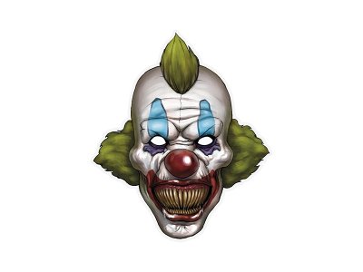 Pappersmask Clown