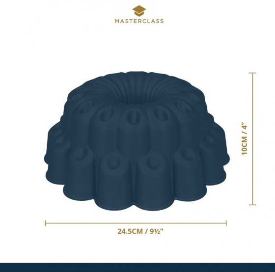 MasterClass Non-Stick Cast Aluminium Decorative Cake Tin, Tiered