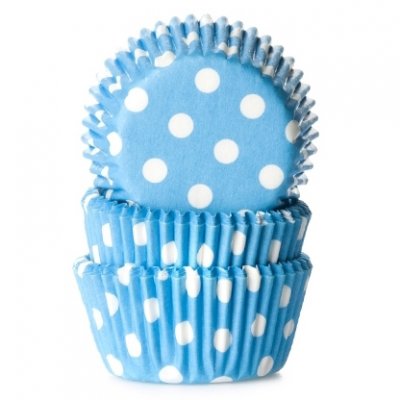Mini-muffinsformar blå polka dots