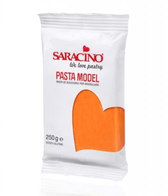 Modelleringspasta Saracino orange 250 g