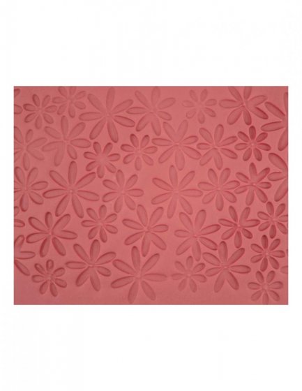 Mönstermatta blommor bakning