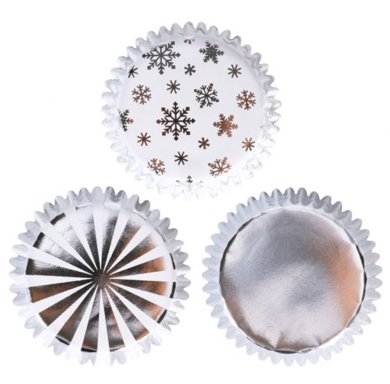 Muffinsformar folierade guld/silver