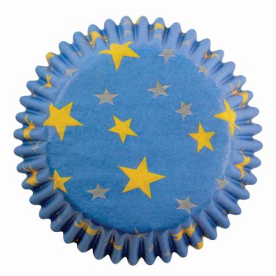 PME Muffinsformar blå med gula stjärnor