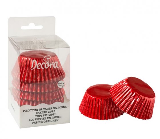 muffinsformar röd