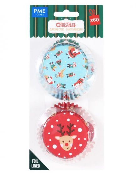 PME Muffinsivuoat Santa & Rudolf 60 kpl
